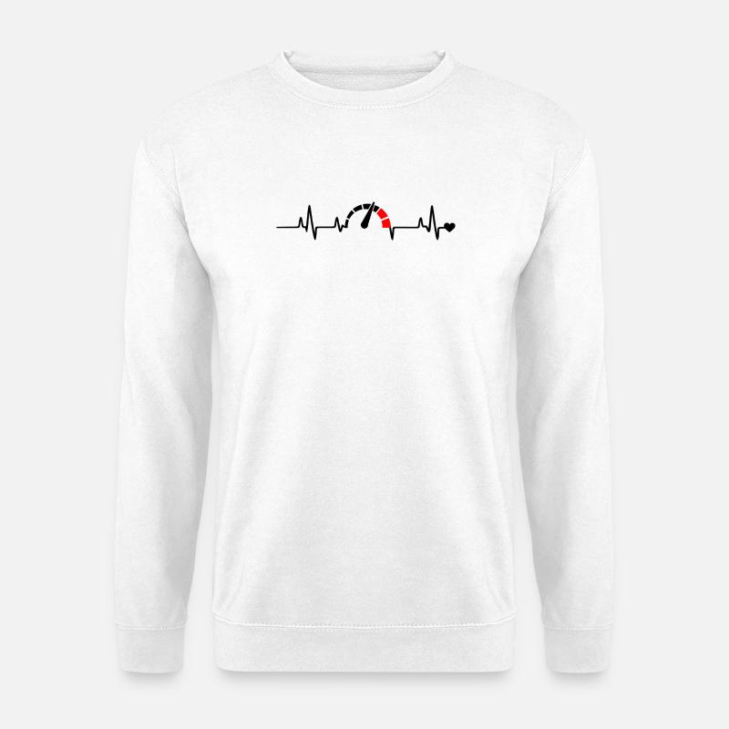 Red Segment Bow Logo Pattern - Unisex Sweatshirt - white
