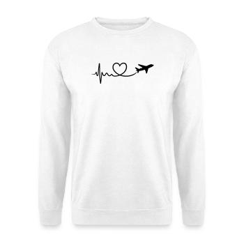Amour du voyage - Sweat-shirt Unisexe - blanc - Devant