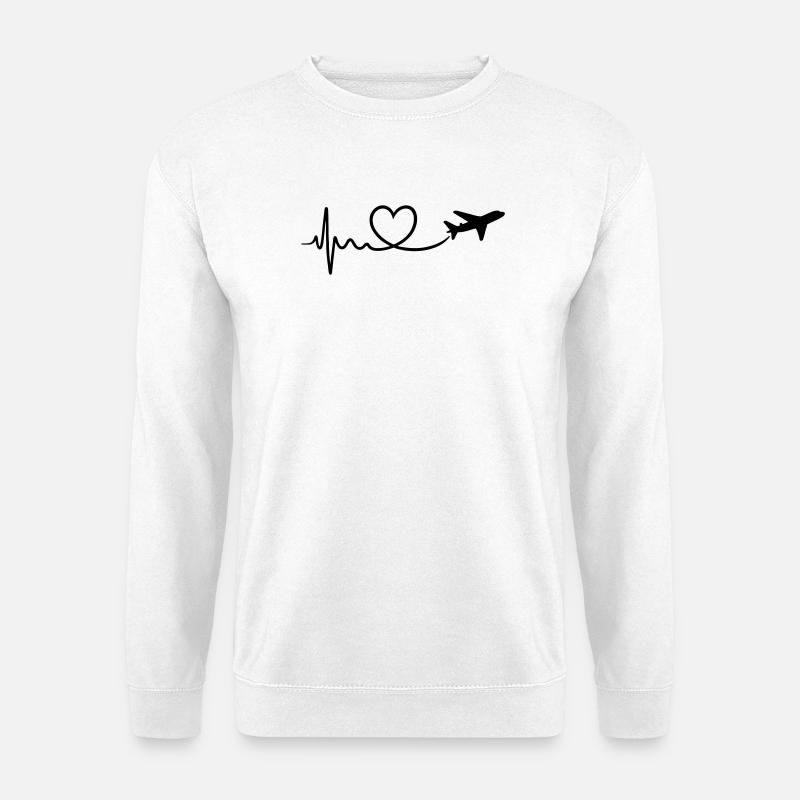 travel love - Unisex Pullover - Weiß