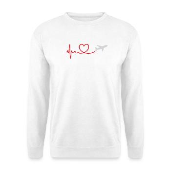 Travel - Unisex Pullover - Weiß - Vorne
