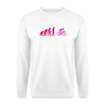 Geschenkidee für einen Roadbike mit Roadbike - Unisex Pullover - Weiß - Vorne - Alina (178cm) & Michal (187cm)
