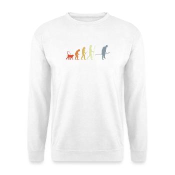 Look rétro de la Baker Evolution - Sweat-shirt Unisexe - blanc - Devant
