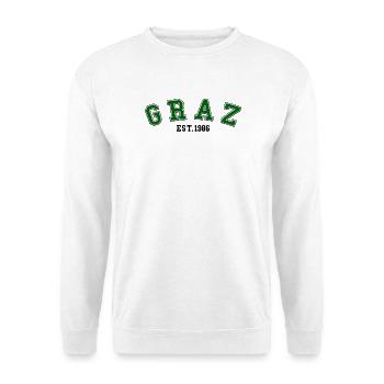 Graz fondée en 1986 - Sweat-shirt Unisexe - blanc - Devant