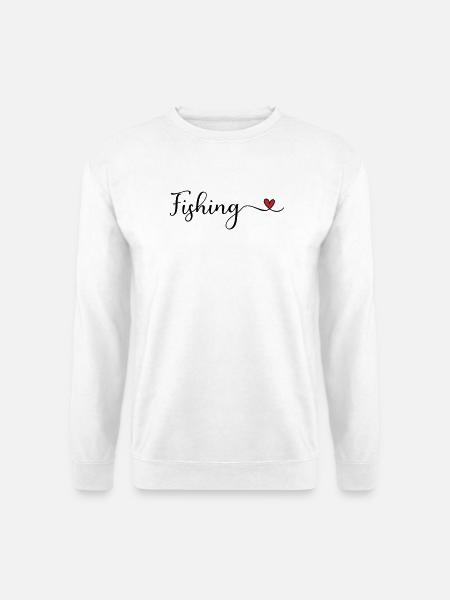 Angeln - Unisex Pullover - Weiß