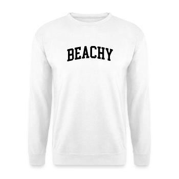 Beachy minimalist summer beach style - Unisex Sweatshirt - white - Front
