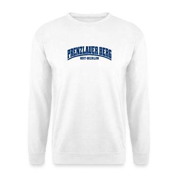 Prenzlauer Berg - Ost-Berlin - Bezirk Deutschland - Unisex Pullover - Weiß - Vorne - Alina (178cm) & Michal (187cm)
