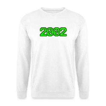 Nerd 2002 - Unisex Pullover - Weiß - Vorne - Alina (178cm) & Michal (187cm)