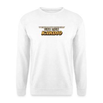 Weihnachtsfeiern sind mein Kardio - Gastro - Unisex Pullover - Weiß - Vorne - Alina (178cm) & Michal (187cm)