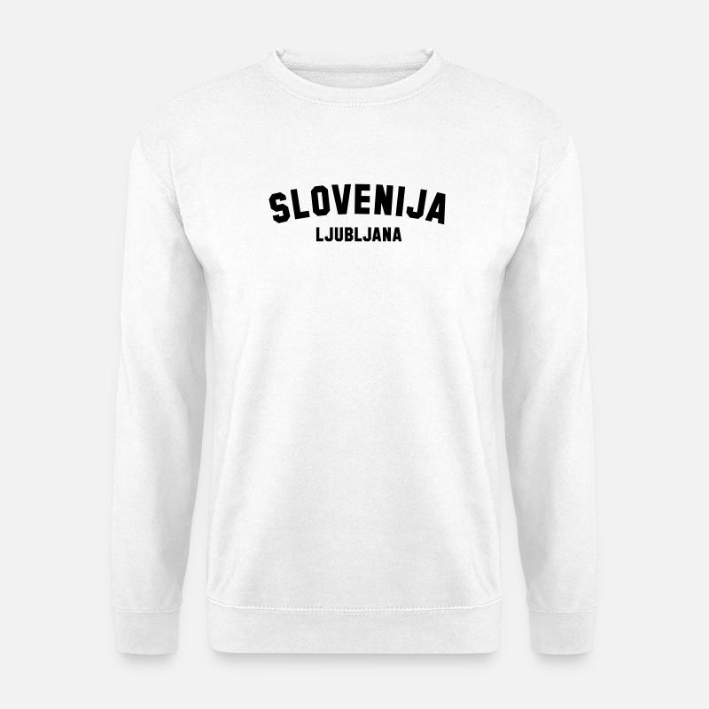 LJUBLJANA Slovenia Slowenien - Unisex Pullover - Weiß