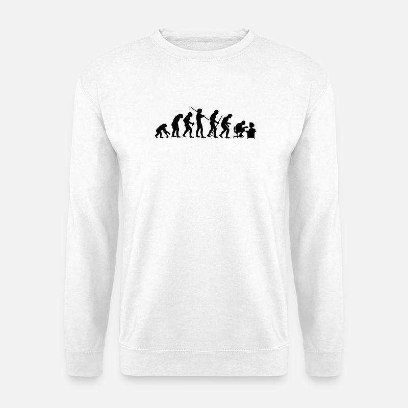 Evolution - Unisex Sweatshirt - white