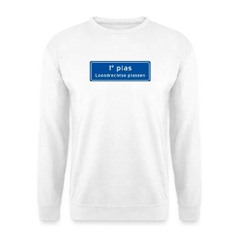 Loosdrechtse plassen 1st plas - Unisex Sweatshirt - white - Front