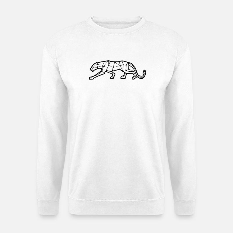 Geometrisches Design des Panthers - Unisex Pullover - Weiß