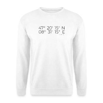Coordonnées District 2 Zurich - Sweat-shirt Unisexe - blanc - Devant