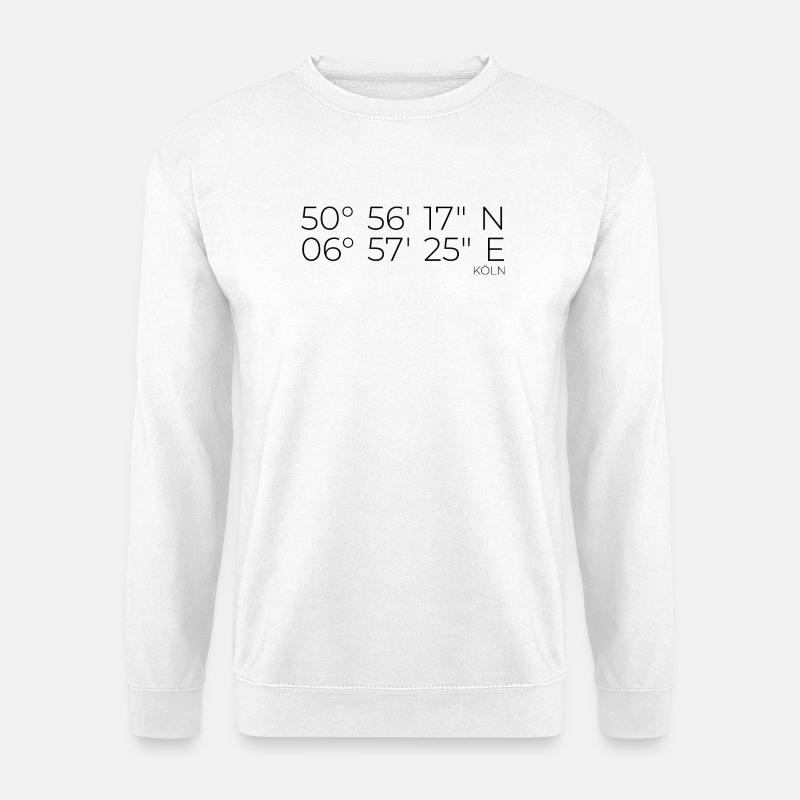 coordinates Cologne - Unisex Sweatshirt - white