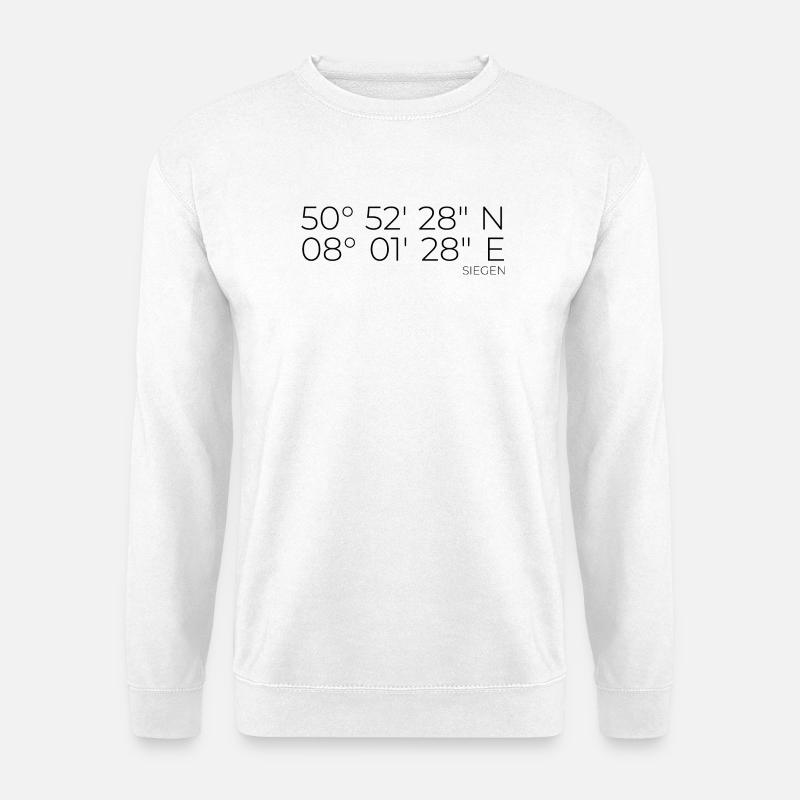 coordinates Siegen - Unisex Sweatshirt - white