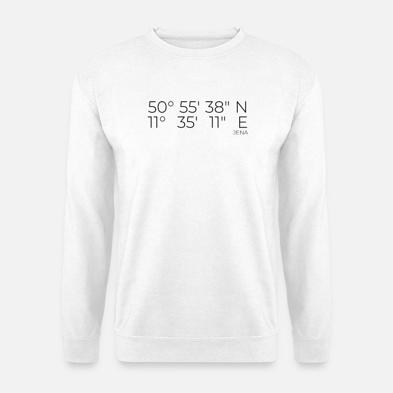 Coordinates Jena, Thuringia - Unisex Sweatshirt - white