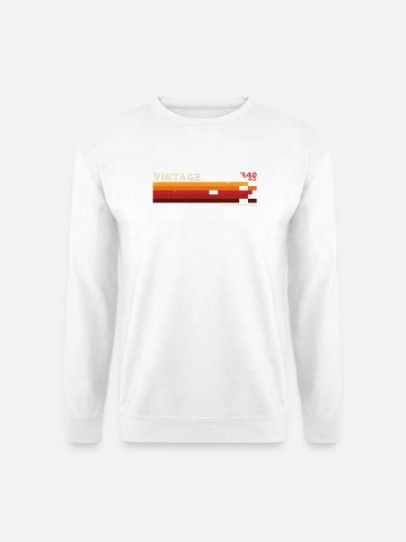 Vintage-Schichten - Unisex Pullover - Weiß