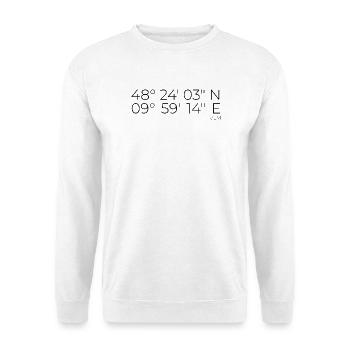 Coordinates Ulm - Unisex Sweatshirt - white - Front