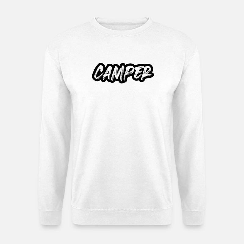 Camping camper van motorhome - Unisex Sweatshirt - white