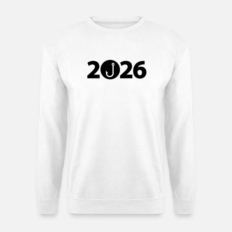 Fischer 2026, Angler 2026, Angelhaken 2026 - Unisex Pullover - Weiß