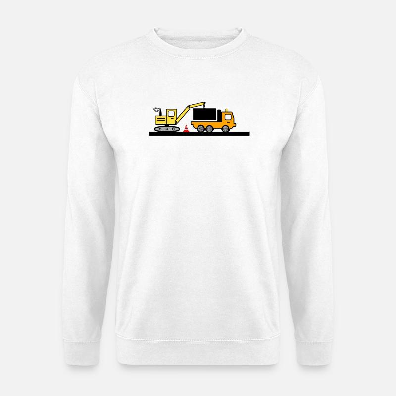 Excavator - Unisex Sweatshirt - white