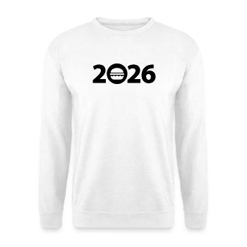 Burgers 2026, hamburgers 2026, fast food 2026 - Unisex Sweatshirt - white - Front