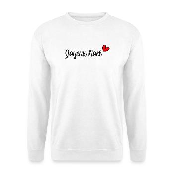 WEIHNACHTEN. FROHE WEIHNACHTEN. FROHE WEIHNACHTEN. WEIHNACHTSMANN - Unisex Pullover - Weiß - Vorne