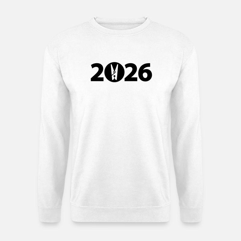Wäscheklammer, Wäscherei 2026 - Unisex Pullover - Weiß