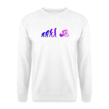 Attention aux fans de vélo de route, déclaration simple - Sweat-shirt Unisexe - blanc - Devant