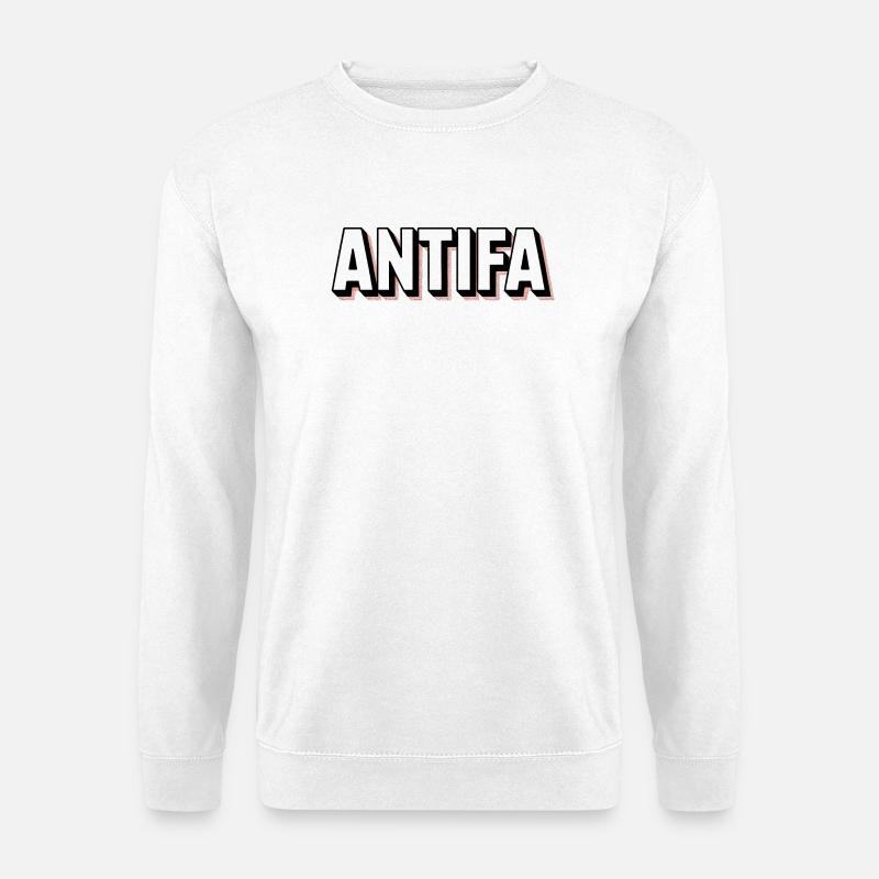 Antifa - Antifascist Merch - Unisex Pullover - Weiß