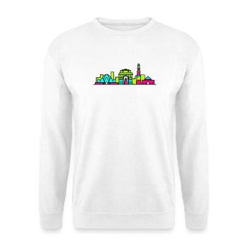 New Delhi City Skyline India Gate Art - Unisex Sweatshirt - white - Front