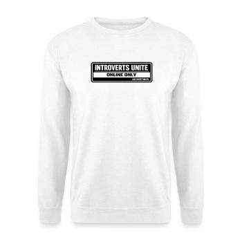introverts - Unisex Sweatshirt - white - Front