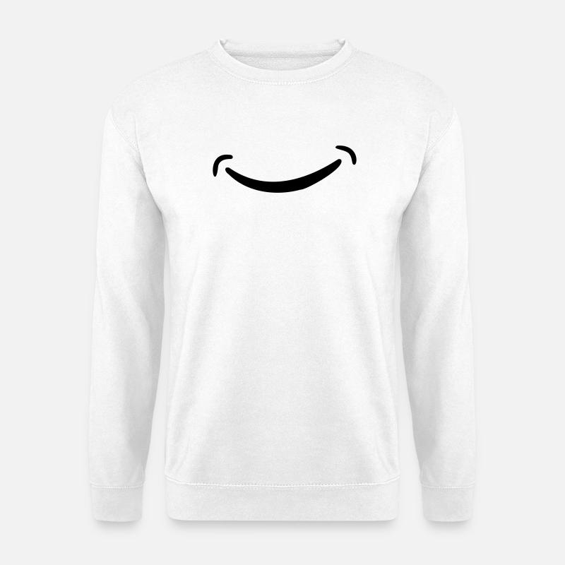 lächeln - Unisex Pullover - Weiß