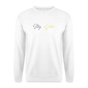 Stay_Golden - Unisex Pullover - Weiß - Vorne