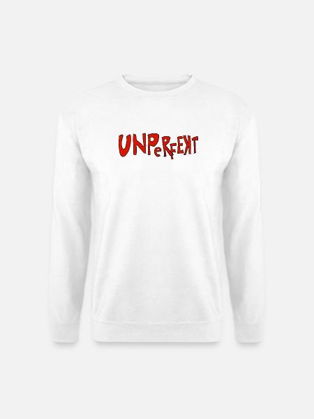 Unperfect – Imperfect typography - Unisex Sweatshirt - white