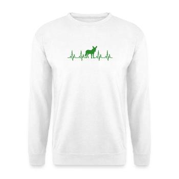 Donkey heartbeat - Unisex Sweatshirt - white - Front