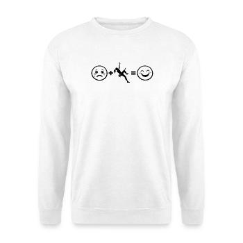 Les alpinistes et les grimpeurs s’accordent ensemble - Sweat-shirt Unisexe - blanc - Devant