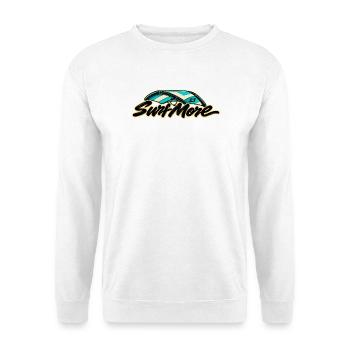 Surf More – Wing Classic - Unisex Pullover - Weiß - Vorne - Alina (178cm) & Michal (187cm)