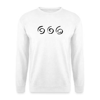 Spirale Spiralen Wirbel Schnörkel - Unisex Pullover - Weiß - Vorne