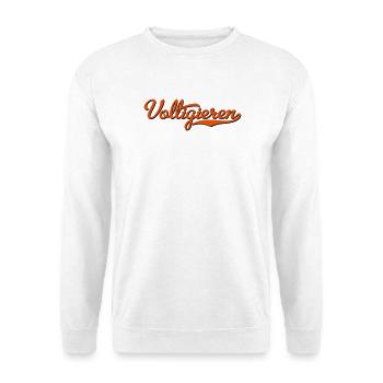 2541614 15344115 voltigage - Sweat-shirt Unisexe - blanc - Devant