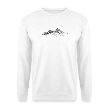 watzmann, Berchtesgaden, Alpes bavaroises, montagne - Sweat-shirt Unisexe - blanc - Devant