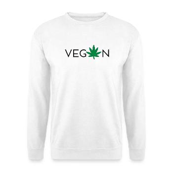 Vegan - Sweat-shirt Unisexe - blanc - Devant