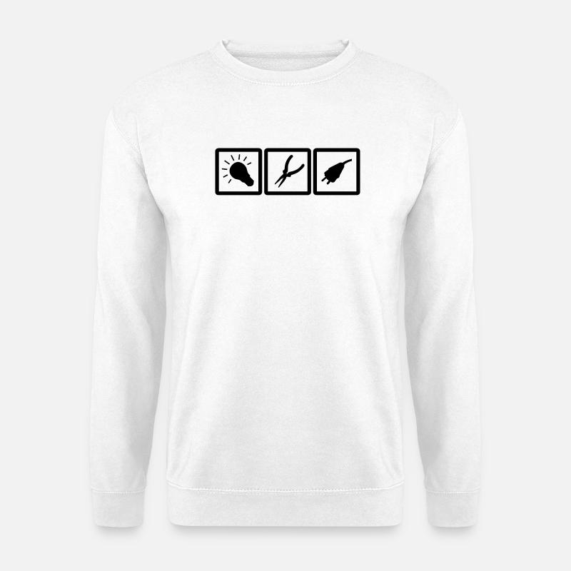 Electrical Engineering Symbols - Unisex Sweatshirt - white