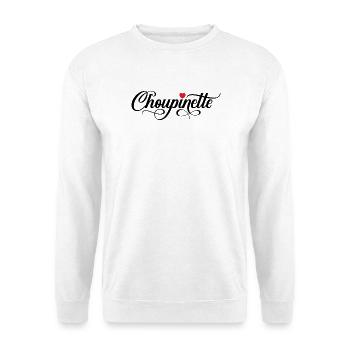 Choupinette - Sweat-shirt Unisexe - blanc - Devant