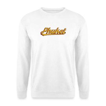 Phuket Retro Schriftzug - Unisex Pullover - Weiß - Vorne