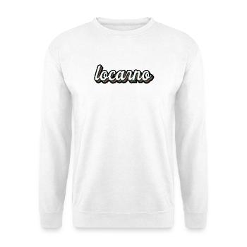 Locarno Regenbogen Script - Unisex Pullover - Weiß - Vorne