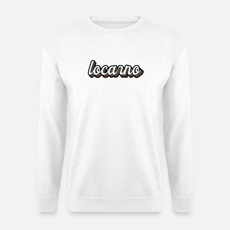 Locarno Regenbogen Script - Unisex Pullover - Weiß