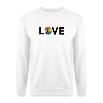 LGBT Pride Month - Love is Love - LGBTQIA+ Flag - Unisex Sweatshirt - white - Front