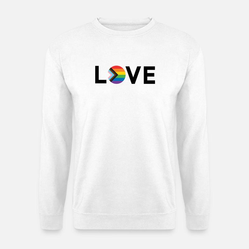 LGBT Pride Month - Liebe ist Liebe - LGBTQIA+ Flagge - Unisex Pullover - Weiß