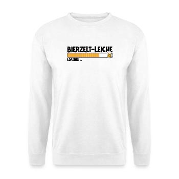Bierbar Bierzeltleiche Bierfest Trinker - Unisex Pullover - Weiß - Vorne